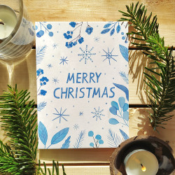 Christmas card Snowflakes