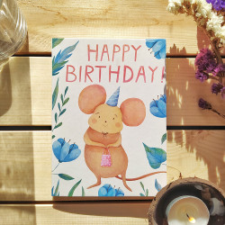 Birthday card Little Mouse